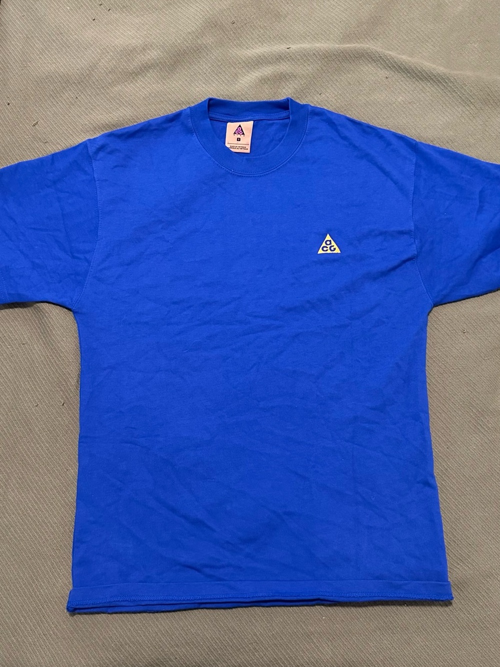 Nike ACG Cobalt Blue Triangle Logo Short Sleeve Tee